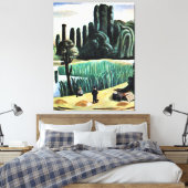 Toile Max Beckmann - Paysage marin avec peupliers, (Insitu(Chambre))