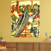 Toile Max Beckmann - The Iron Bridge, peinture d'art, (Insitu(Salon))