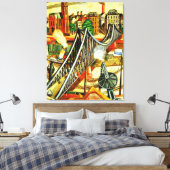 Toile Max Beckmann - The Iron Bridge, peinture d'art, (Insitu(Chambre))