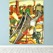 Toile Max Beckmann - The Iron Bridge, peinture d'art, (Insitu (Plancher de Bois))