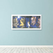 Toile Max et les créatures sauvages dansant au clair de (Insitu (Plancher de Bois))