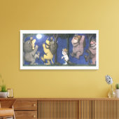 Toile Max et les créatures sauvages dansant au clair de (Insitu(Salon))