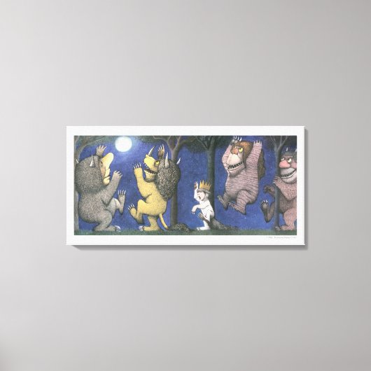 Toile Max et les créatures sauvages dansant au clair de (Recto)