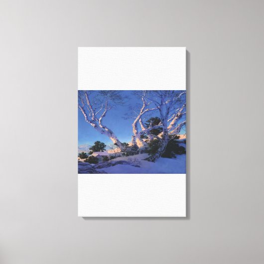 Toile Maxfield Parrish - Birds en hiver (Recto)