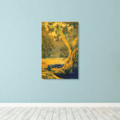 Toile Maxfield Parrish - Étude pour Autumn Brook (Insitu (Plancher de Bois))