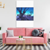 Toile Maxfield Parrish - Hill Top Farm, hiver (Insitu(Salon))