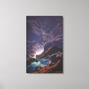 Toile Maxfield Parrish - Lumière Lune