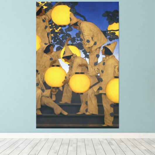 Toile Maxfield Parrish, The Lantern Bearers (1908) (Insitu (Plancher de Bois))