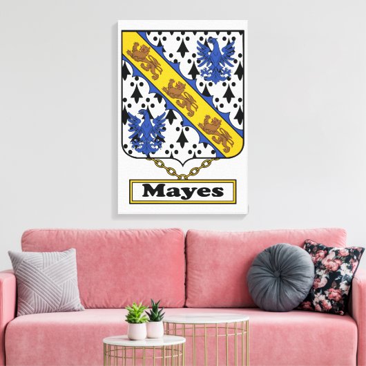 Toile Mayes Family Crest (Insitu(Salon))