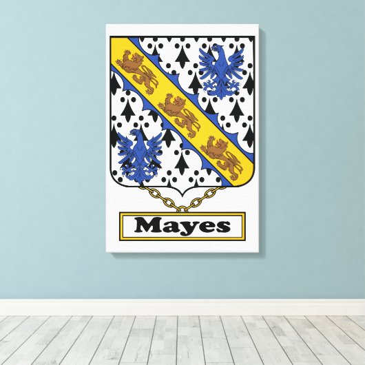 Toile Mayes Family Crest (Insitu (Plancher de Bois))