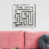 Toile Maze argenté (Insitu(Salon))