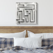 Toile Maze argenté (Insitu(Chambre))