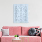 Toile Maze Hexagon bleu (Insitu(Salon))