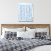 Toile Maze Hexagon bleu (Insitu(Chambre))
