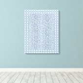 Toile Maze Hexagon bleu (Insitu (Plancher de Bois))