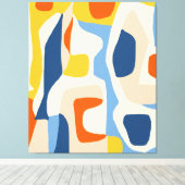 Toile Me & mien, Formes Pastel Abstraites de Bohême (Insitu (Plancher de Bois))