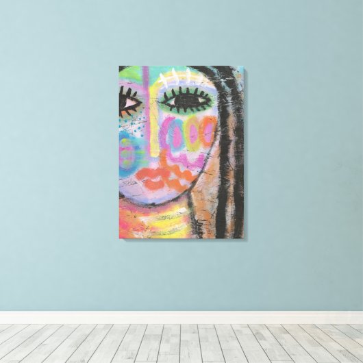 Toile Me trouver peinture Abstraite sur le tableau OSB (Insitu (Plancher de Bois))