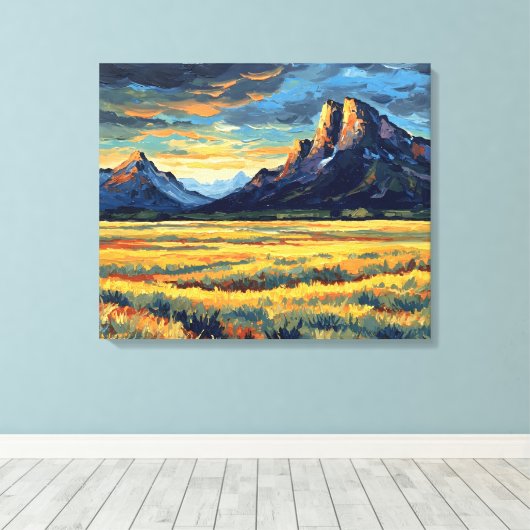 Toile Meadows and Mountains (Insitu (Plancher de Bois))