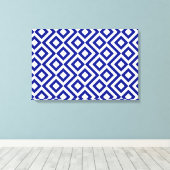 Toile Meander bleu et blanc (Insitu (Plancher de Bois))