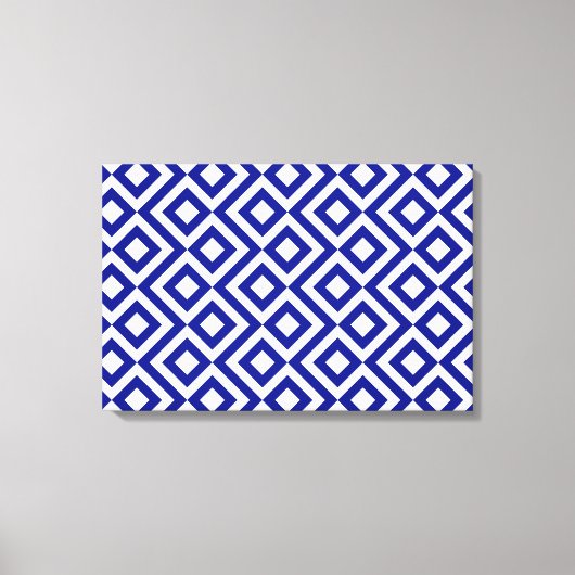 Toile Meander bleu et blanc (Recto)