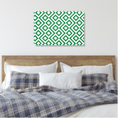 Toile Meander vert et blanc (Insitu(Chambre))