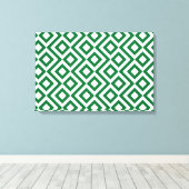 Toile Meander vert et blanc (Insitu (Plancher de Bois))
