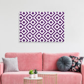 Toile Meandre violet et blanc (Insitu(Salon))