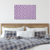 Toile Meandre violet et blanc (Insitu(Chambre))
