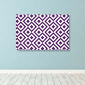 Toile Meandre violet et blanc (Insitu (Plancher de Bois))