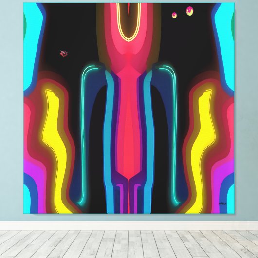 Toile Measuring the Difference Between Doing and Saying (Insitu (Plancher de Bois))