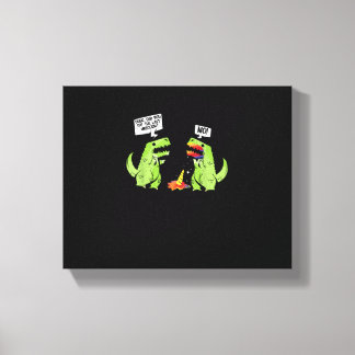 Toile Mec t'as mangé la dernière licorne drôle nerd dino