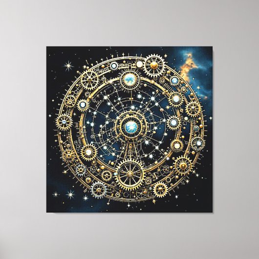 Toile Mécanisme céleste Art cosmique (Recto)