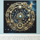 Toile Mécanisme céleste Art cosmique (Insitu (Plancher de Bois))