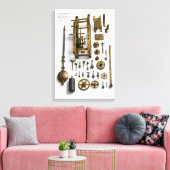 Toile Mécanisme d'horloge à pendule de Galilée Imprimé (Insitu(Salon))