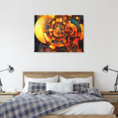 Toile Mécanisme Solaire Steampunk Abstrait (Insitu(Chambre))