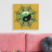 Toile Médaille Gold Green Balance Mandala (Insitu(Salon))