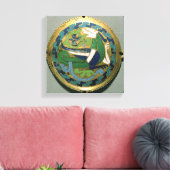 Toile Médaillon représentant un dragon, français, de Con (Insitu(Salon))