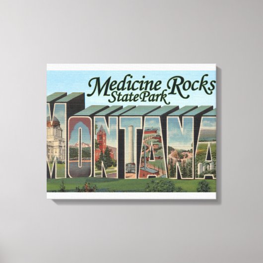 Toile Medicine Rocks State Park, Montana (Recto)