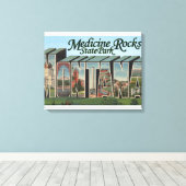 Toile Medicine Rocks State Park, Montana (Insitu (Plancher de Bois))