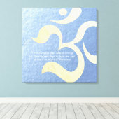 Toile Méditation Yoga Instructeur Vie Coach OM Citations (Insitu (Plancher de Bois))