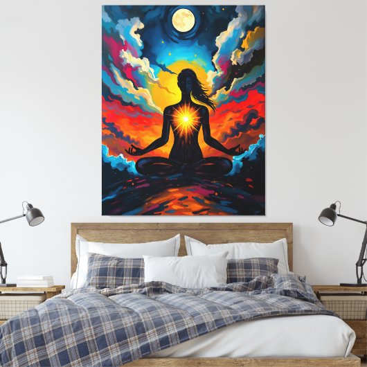 Toile Méditer l'Abstraite des femmes (Insitu(Chambre))