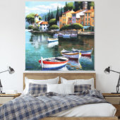 Toile Mediterranean Harbor Serenity (Insitu(Chambre))