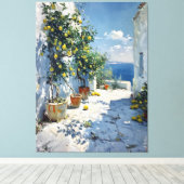 Toile Mediterranean Impressionism with Lemons (Insitu (Plancher de Bois))