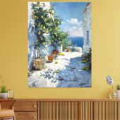 Toile Mediterranean Impressionism with Lemons (Insitu(Salon))