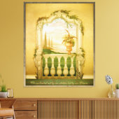 Toile Méditerranée Vue lac Mural (Insitu(Salon))