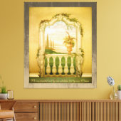 Toile Méditerranée Vue lac Mural (Insitu(Salon))