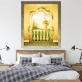 Toile Méditerranée Vue lac Mural (Insitu(Chambre))