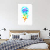 Toile Méduse arc-en-ciel (Insitu(Chambre))