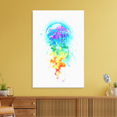 Toile Méduse arc-en-ciel (Insitu(Salon))