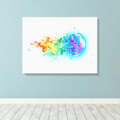 Toile Méduse arc-en-ciel (Insitu (Plancher de Bois))